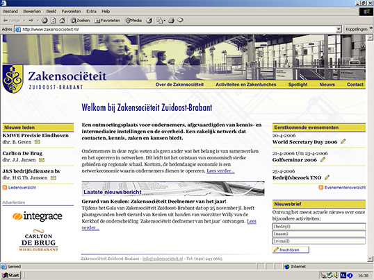 Zakensocieteit Homepage