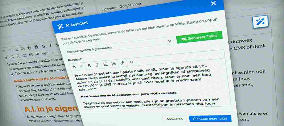 Een AI-Assistent voor je MODx CMS