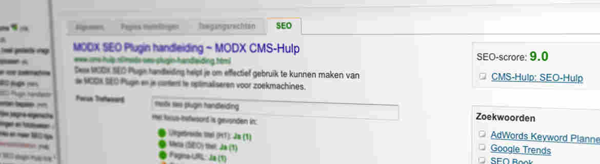 Nieuw: de MODX SEO plugin