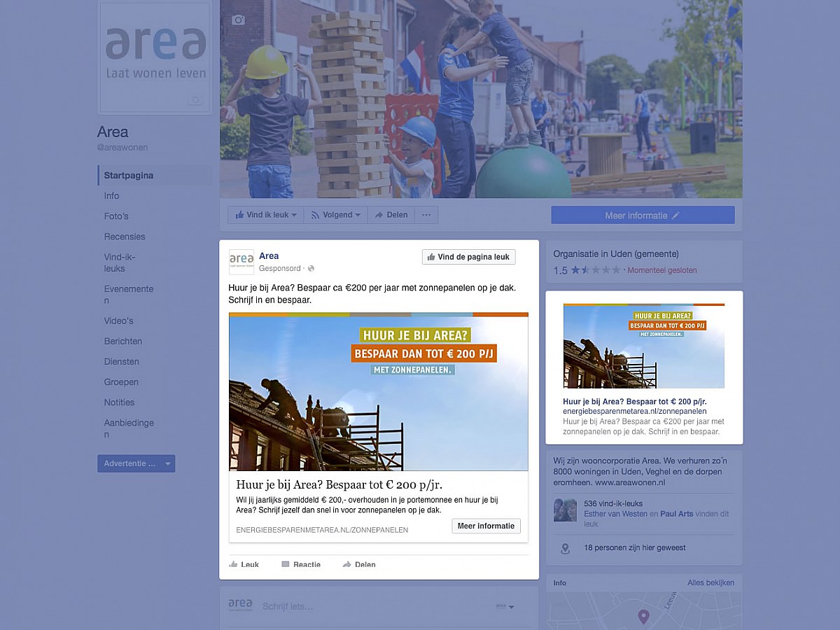 Webdesign Tilburg: Diverse Facebook Campagnes