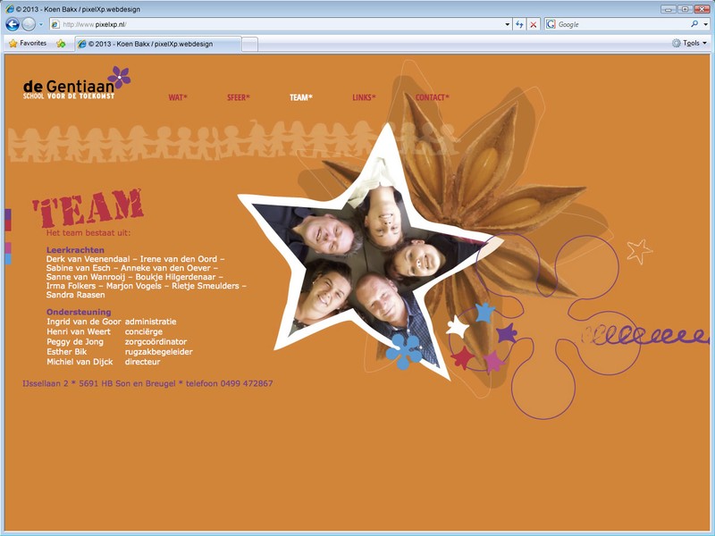 Diepgaandere informatie wordt dynamisch geladen om de snelheid van de website hoog te houden.