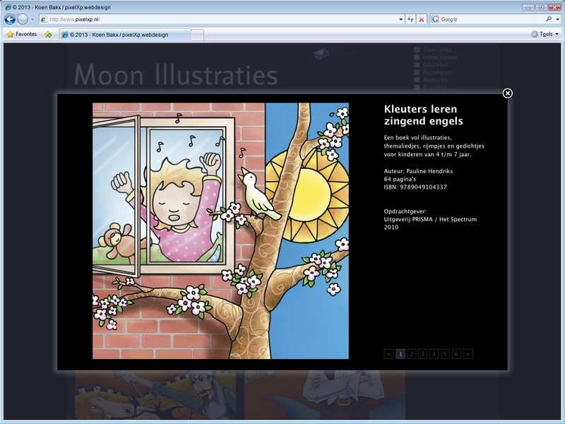 Detail-informatie met de mogelijkheid voor extra afbeeldingen