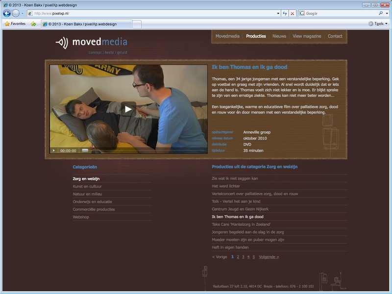 Er kunnen ook trailers getoond worden.