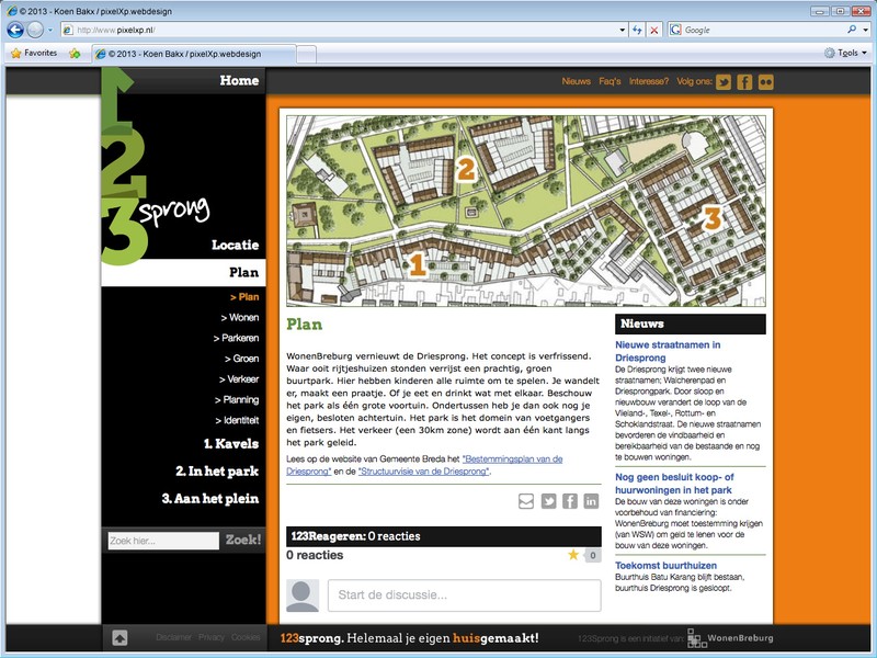 Bezoekers kunnen een reactie achterlaten. Gerelateerde pagina's worden automatisch opgezocht binnen de website.